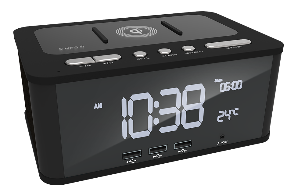 Atomi Qi Wireless Charging Alarm Clock Manual