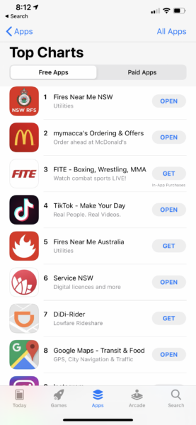 RFS app Fires Near Me hits the top of the App Store charts as danger  increases » EFTM