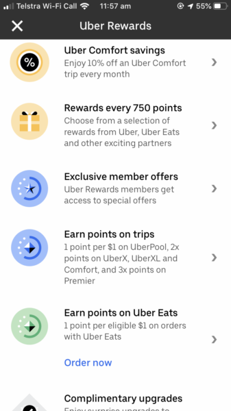 Uber Rewards launches in Australia: Those Chicken Schnitzels are paying off  » EFTM