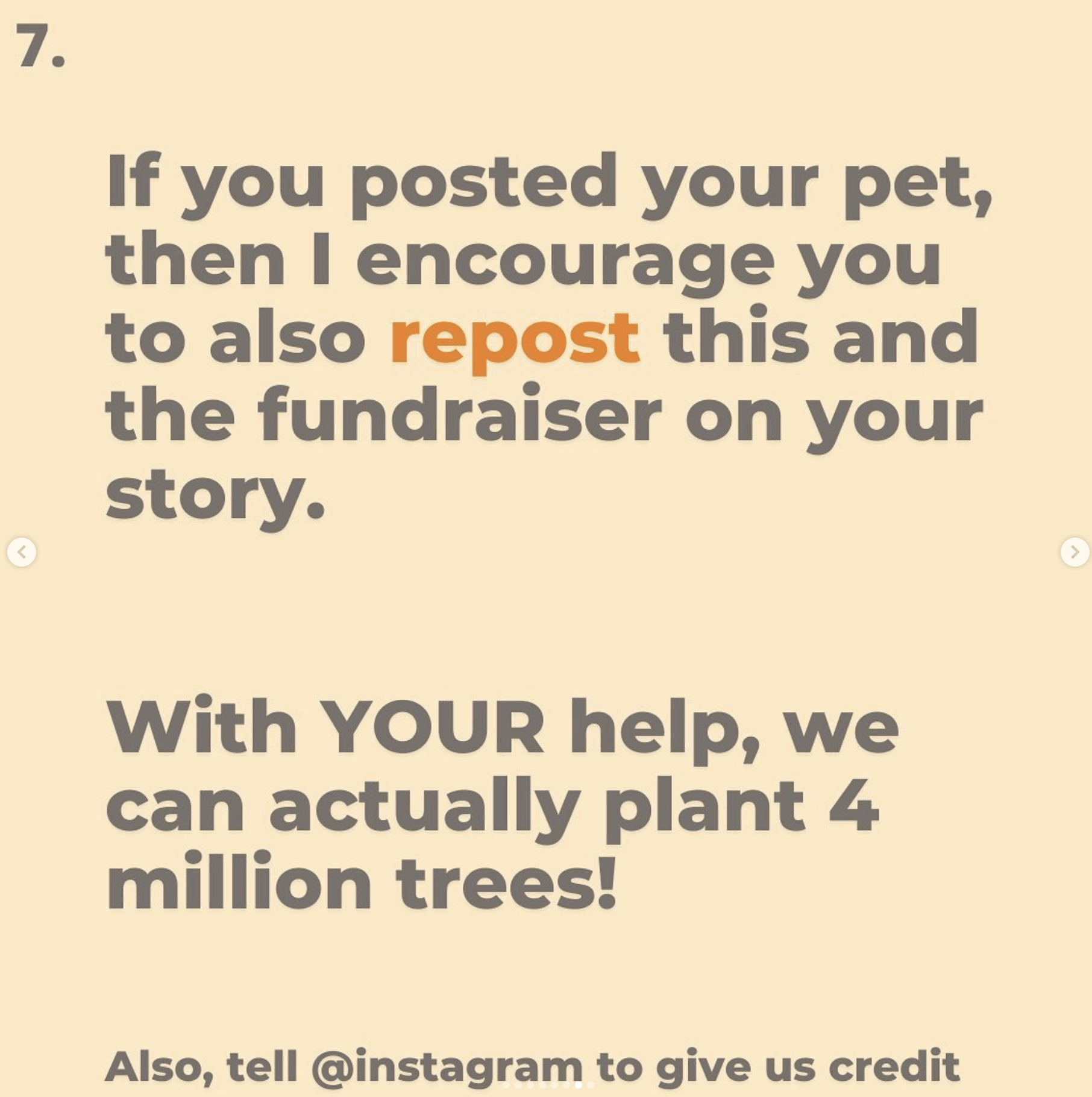 Plant a Tree Maybe actually do some good, instead of a viral feeding