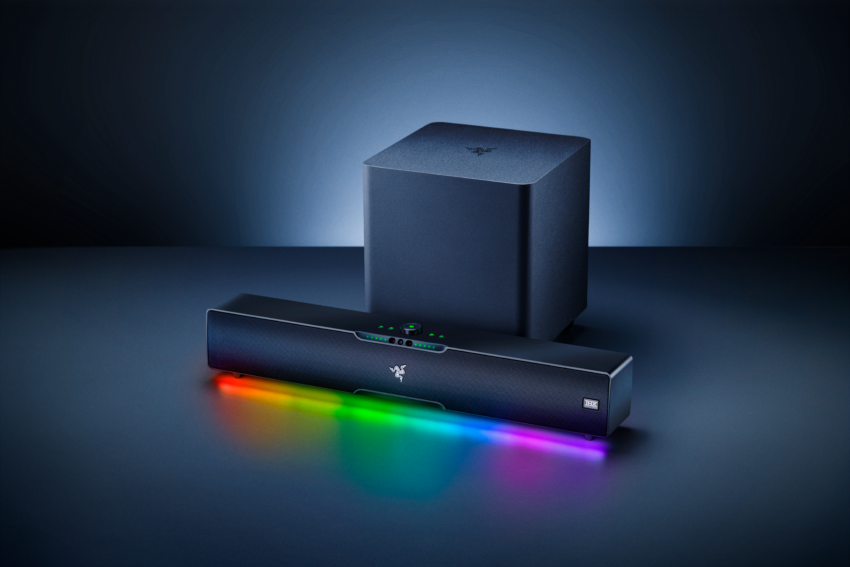 家電 razer Leviathan Razer Leviathan v2 PC Soundbar Intros THX Audio and RGB Lighting
