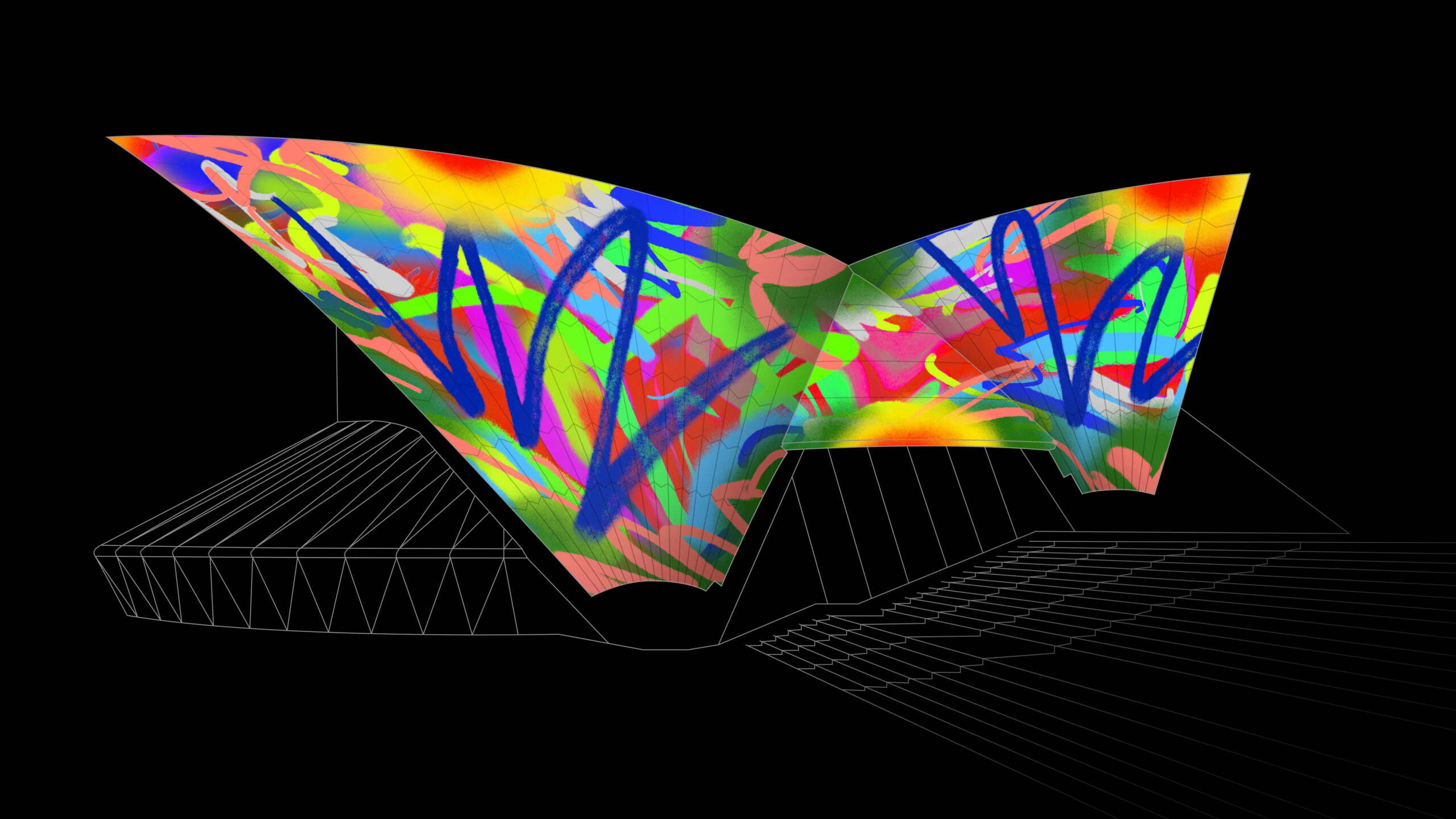 Sydney Opera House lights up with iPad art as Apple marks 50 years